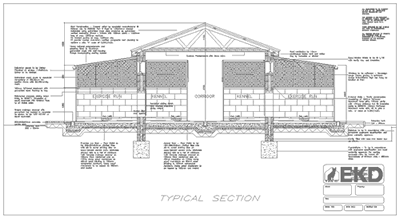 Kennel Design Typical Section Plan