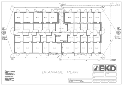 Kennel Design Drainage Plan