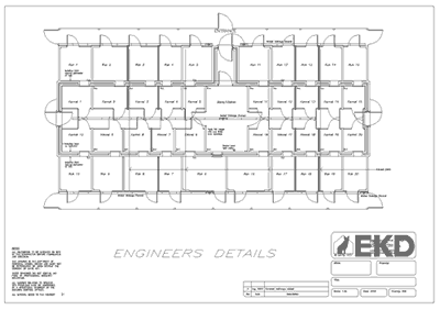 Kennel Design Engineer's Details Plan